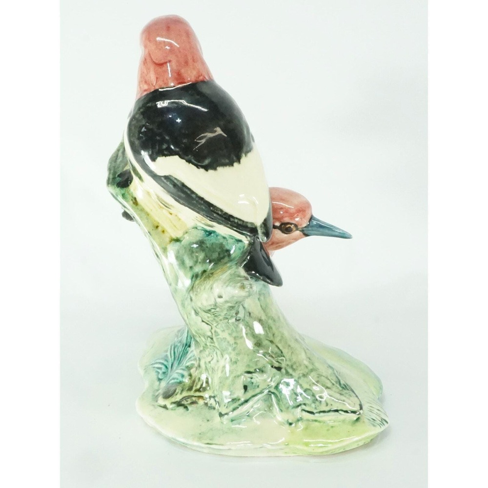 Stangl Pottery Birds Double Red Headed Woodpeckers / Pair Gloss Heads Vintage - Picture 3 of 11